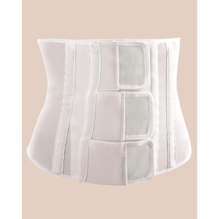 Medical-grade abdominal binder with elastic 9-inch height post-operative compression abdominoplasty recovery care