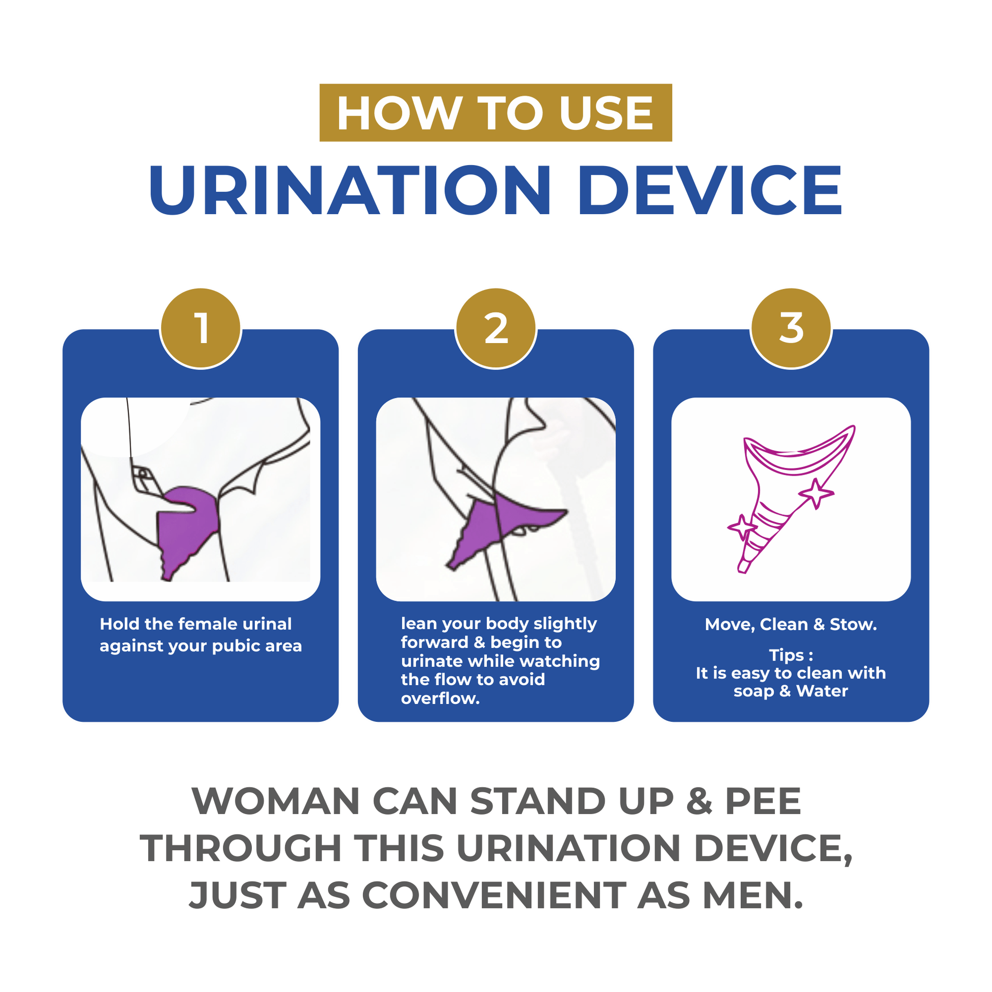 Medical-grade female EZ-P urinal device drawstring bag wholesale 30-pack post-operative recovery professional