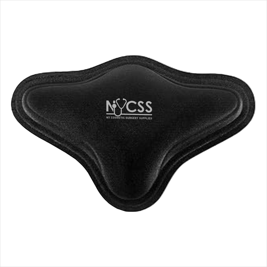 Medical-grade BBL lumbar triangle support, Brazilian butt lift recovery post-operative lower back compression care