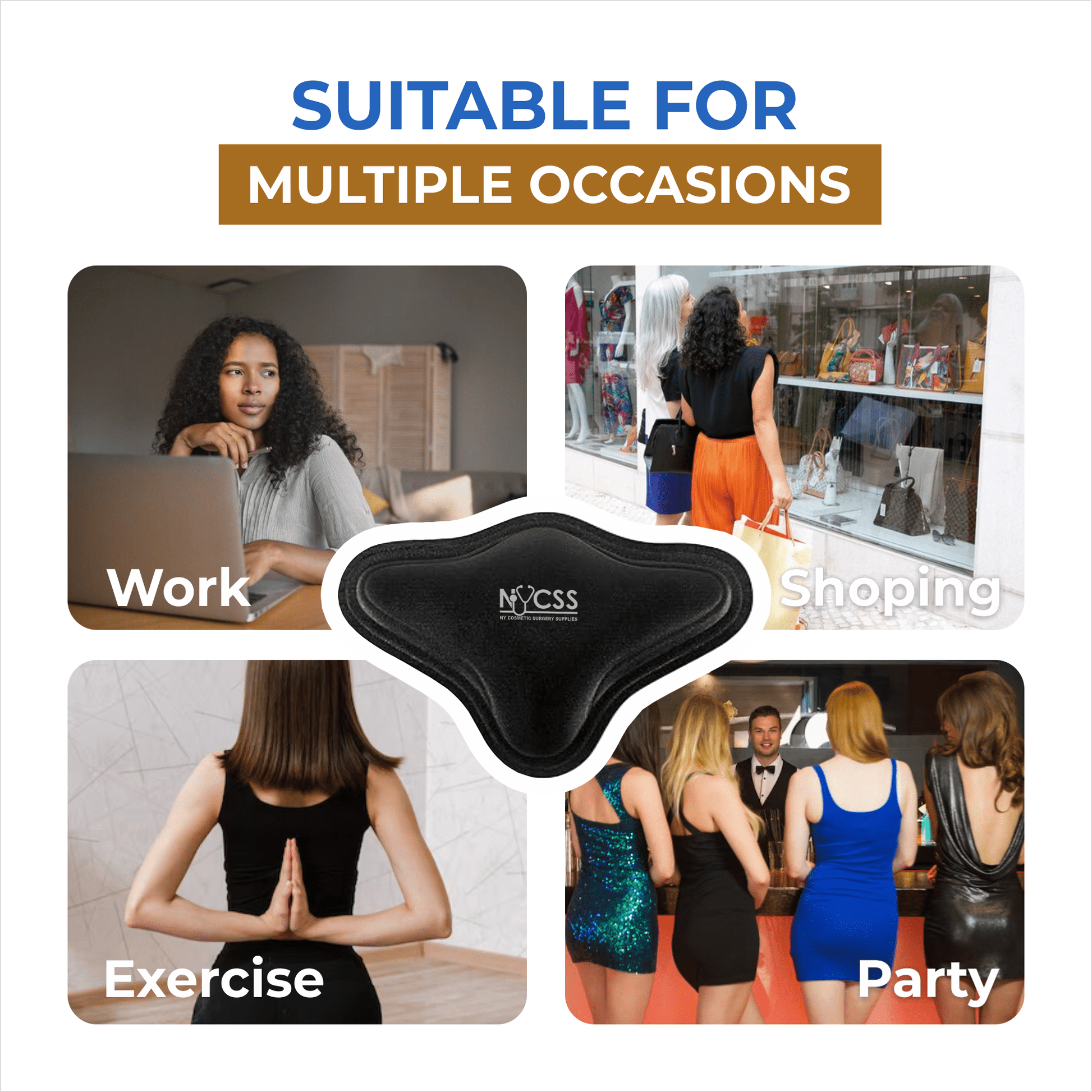 Medical-grade BBL lumbar molder triangle post-operative support Brazilian butt lift recovery compression garment