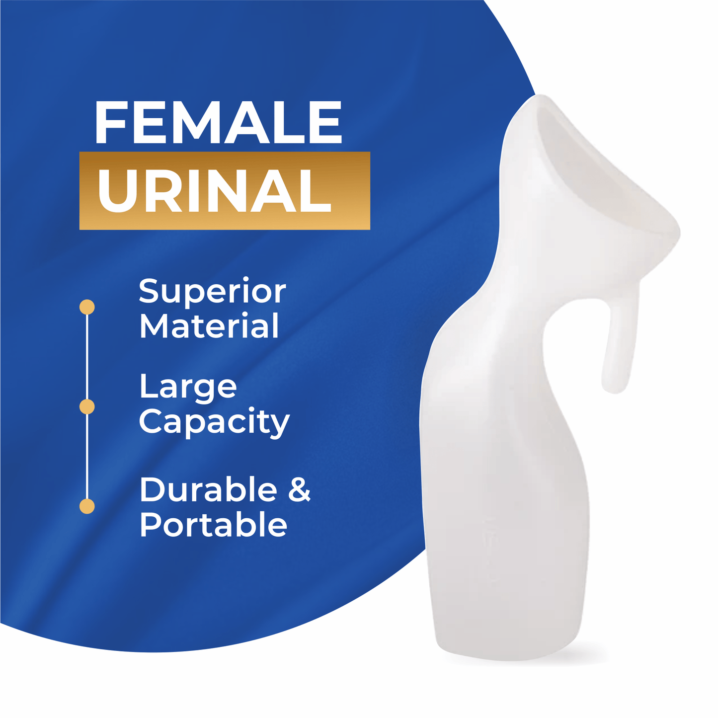 Female Urinary Bottle 1000cc Translucent