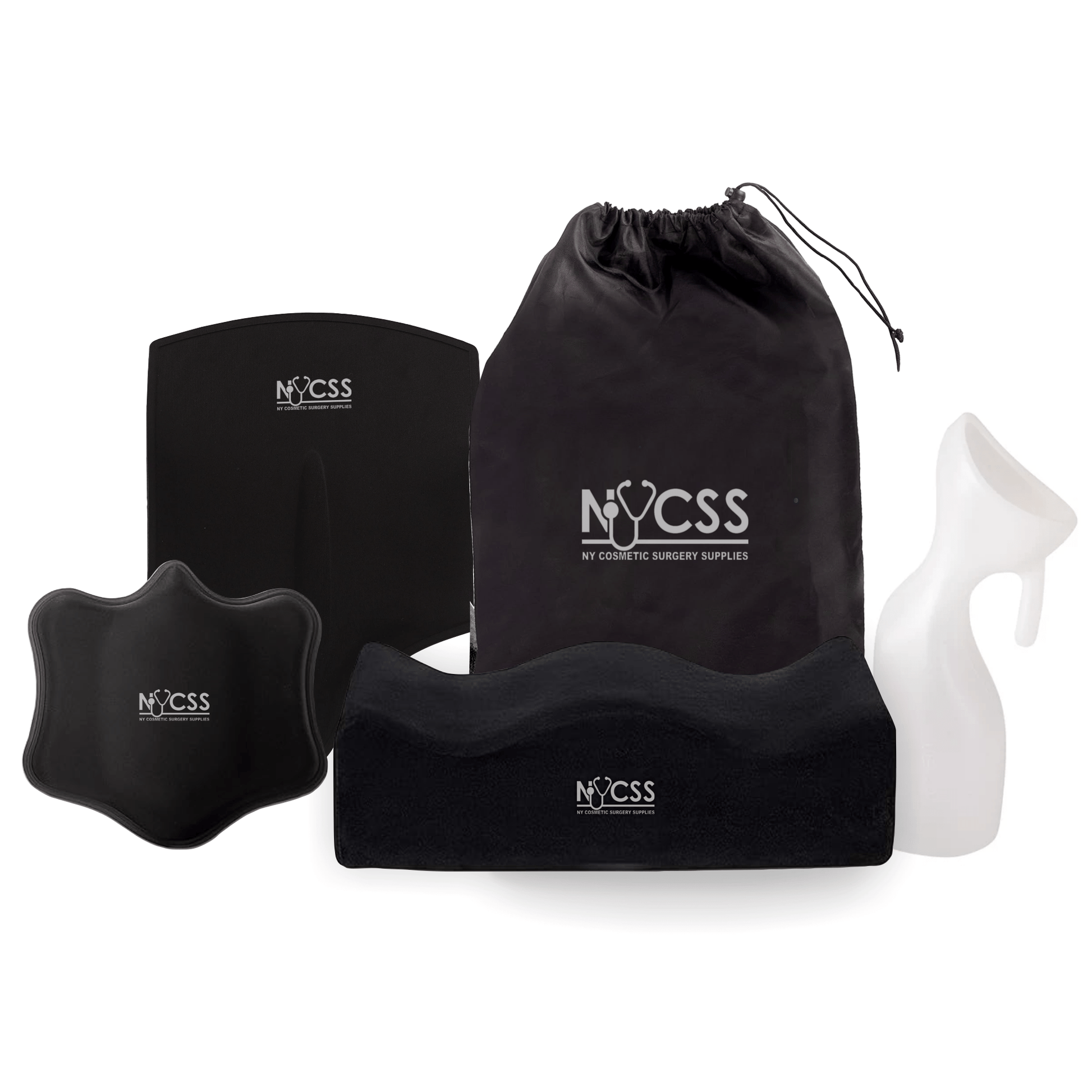 Medical-grade BBL post-op recovery bundle, Brazilian butt lift, a comprehensive supply, and professional healthcare support