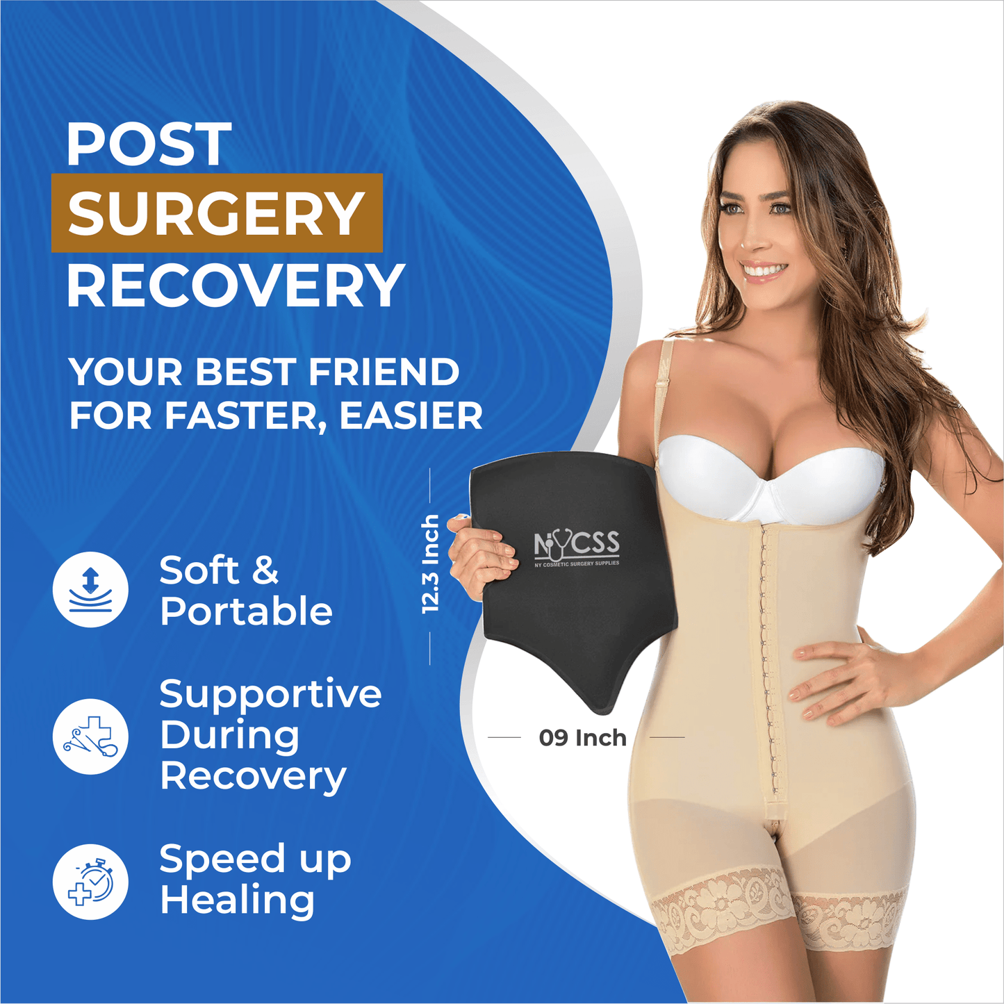 Surgeon Approved Medical-Grade Lipo Foam Back Board