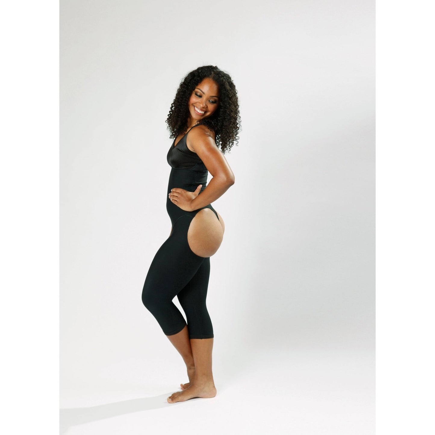 Stage 1 - Brazilian Below the Knee Body Shaper - Open Buttock - NY Cosmetic Surgery Supplies