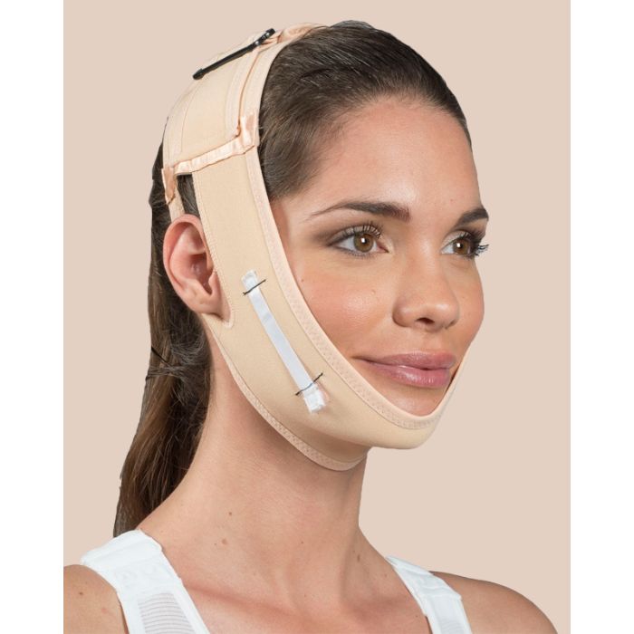 Medical-grade Van De Van facemask post-operative facial surgery compression recovery professional healthcare supply
