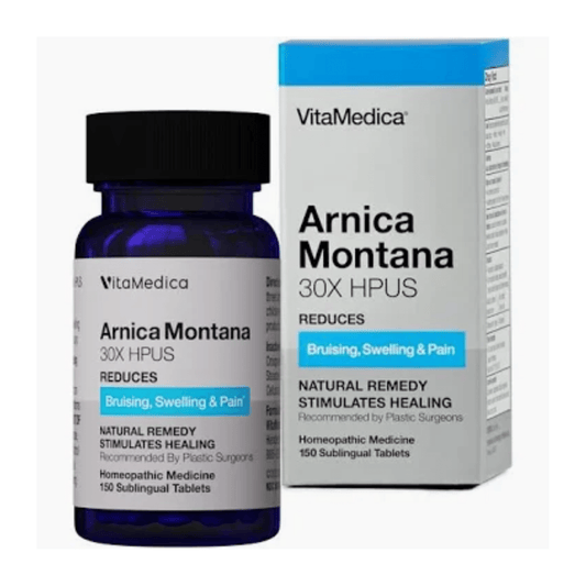 Medical-grade VitaMedica arnica pills 30X Montana 150 tablets post-operative natural healing professional