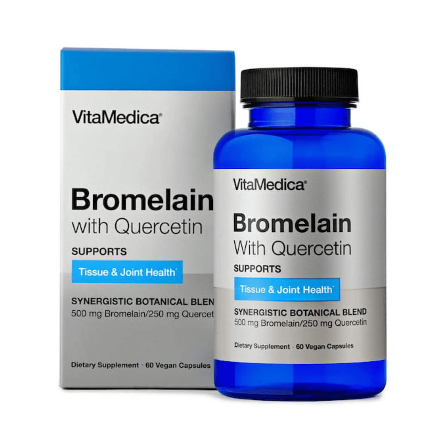 Medical-grade bromelain quercetin VitaMedica 60 capsules post-operative inflammation reduction recovery supplement