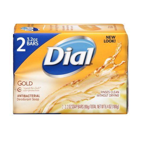 Medical-grade Dial antibacterial soap bar, gold post-operative hygiene product, professional infection prevention