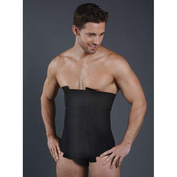Medical-grade male abdominoplasty girdle post-operative compression recovery garment professional tummy tuck