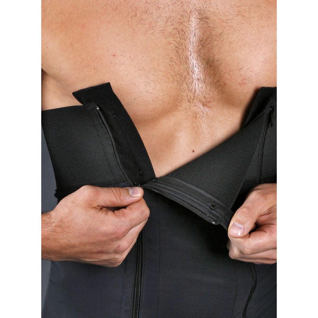 Medical-grade male abdominoplasty girdle post-operative compression recovery garment professional tummy tuck