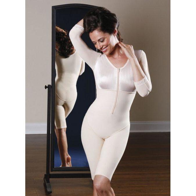 Medical-grade Sculptures above-knee body shaper sleeves post-operative compression recovery garment professional