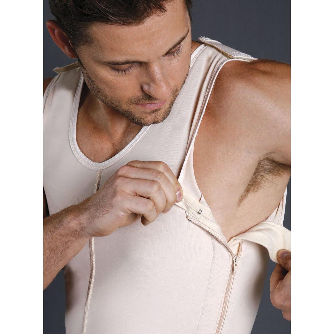 Medical-grade Sculptures male above knee body shaper post-operative compression recovery garment professional