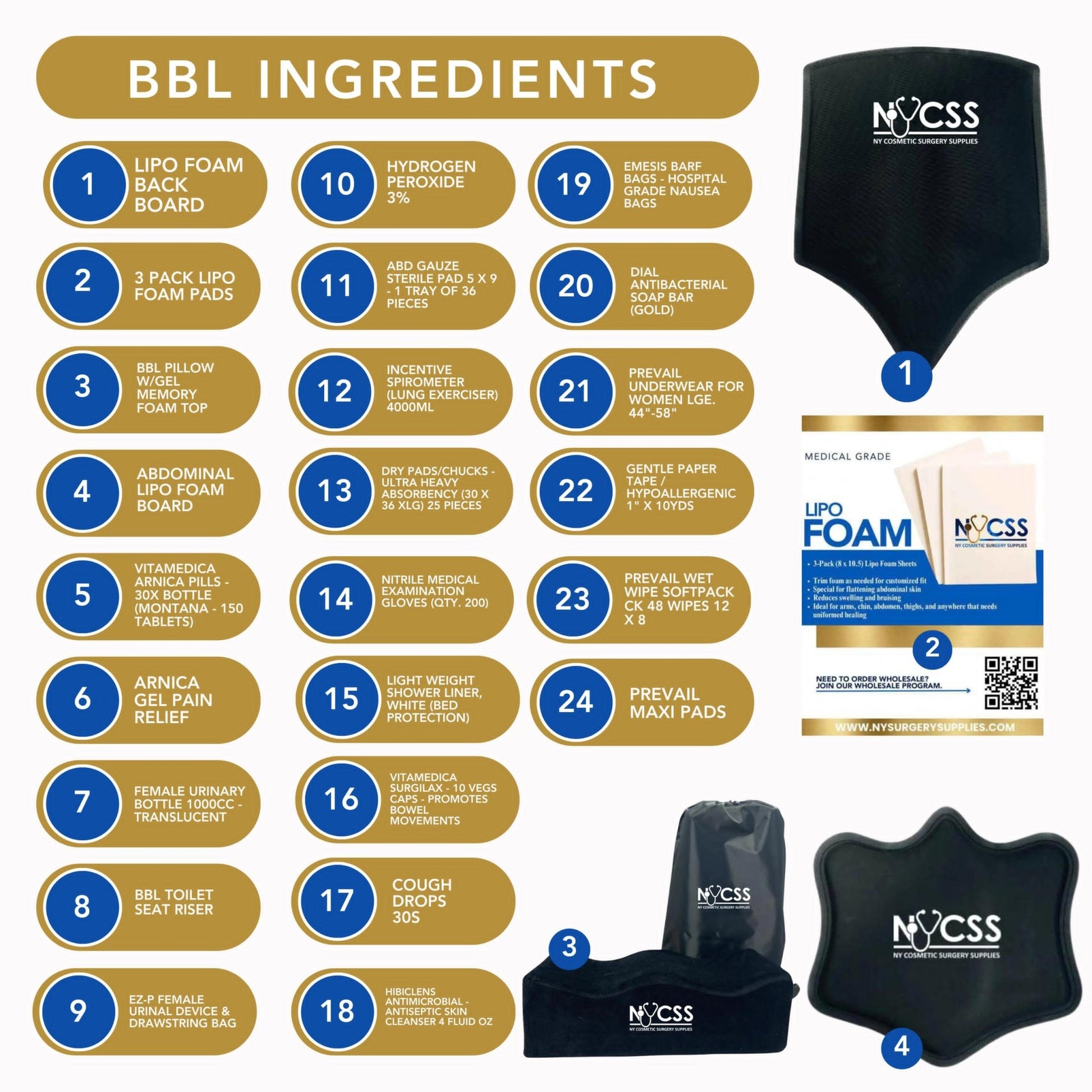 Medical-Grade BBL Recovery Kit Complete Post-Op